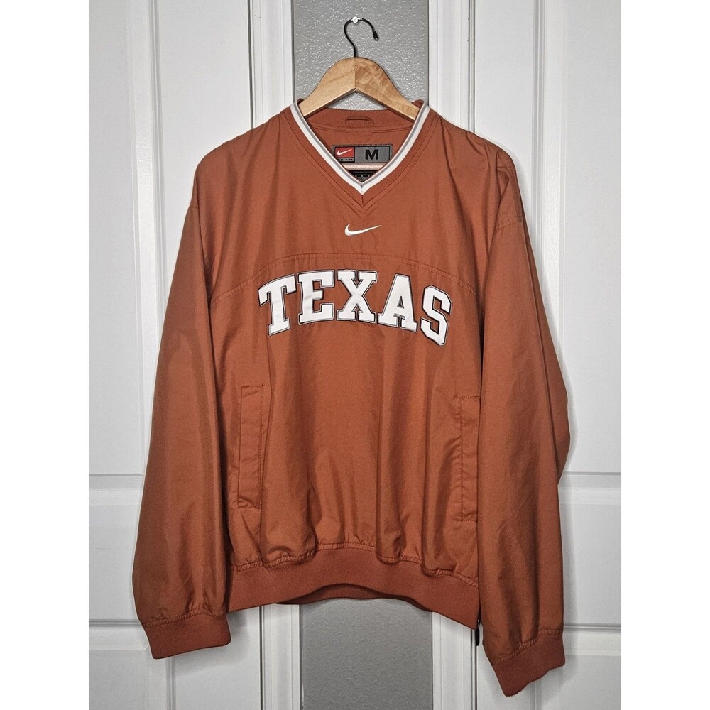 Vintage Y2K Nike Team Centered Texas Longhorns Crewneck Sweatshirt Mens M Orange